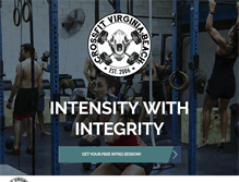 Tablet Screenshot of crossfitvb.com